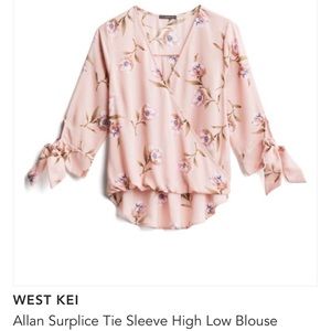Stitch Fix floral wrap blouse, medium